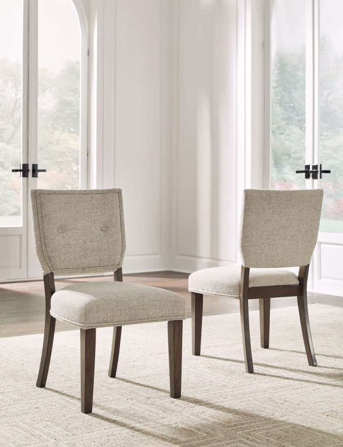 Veramond - Gray / Dark Brown - Dining Upholstered Side Chair (Set of 2) - Image 4
