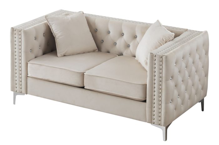 Elegant Track Arm Loveseat - Image 7