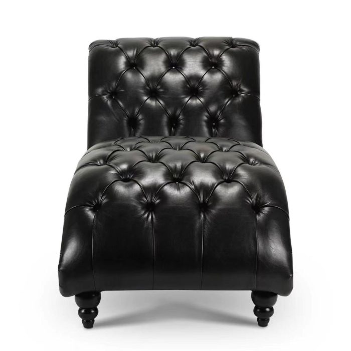 Tufted Armless Chaise Lounge - Image 9