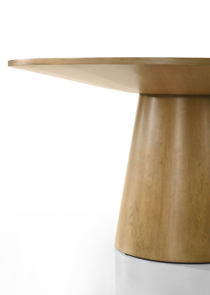 Jasper - Wide Contemporary Round Dining Table - Image 6