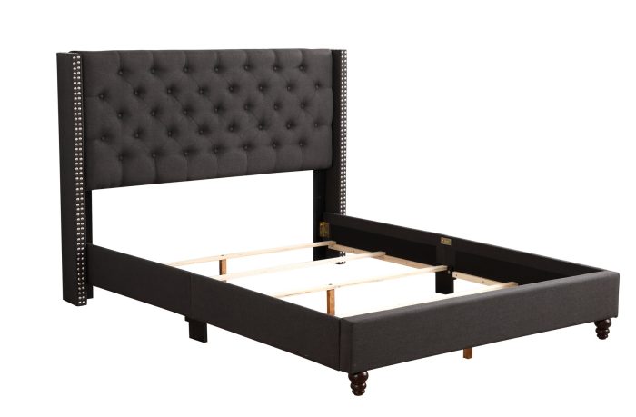 Nailhead Bed Transitional Vibrant - Image 9