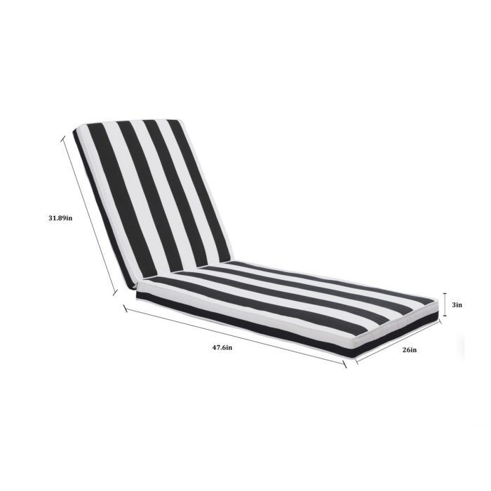 Outdoor Lounge Chair Cushion Replacement Patio Funiture Seat Cushion Chaise Lounge Cushion - Image 4