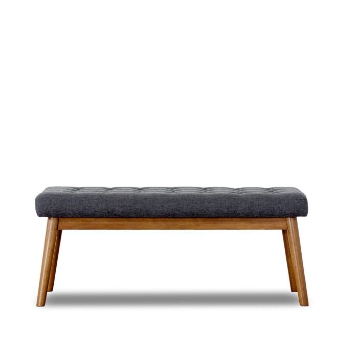 Delilah - Modern Bench - Gray - Image 4