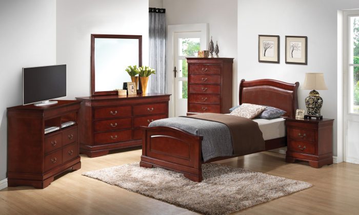 Panel Sleigh Bed Elegantly Crafted - Image 18