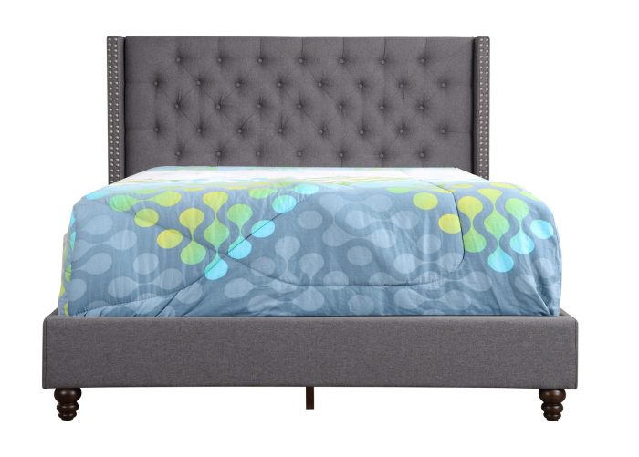 Nailhead Bed Transitional Vibrant - Image 11