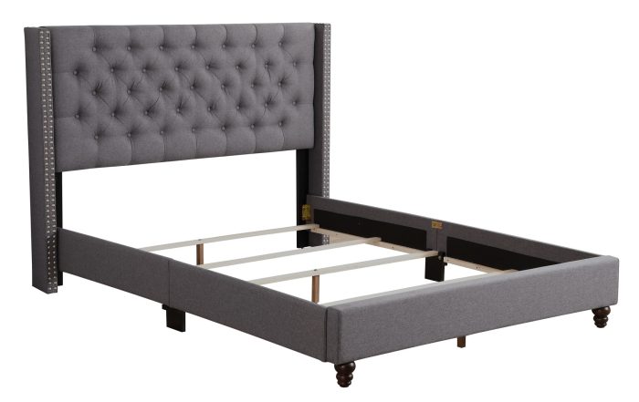 Nailhead Bed Transitional Vibrant - Image 4