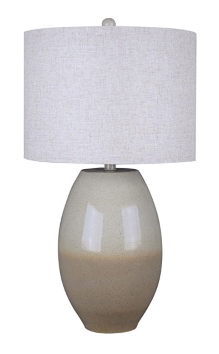 Linas - Cream / Beige - Metal Table Lamp