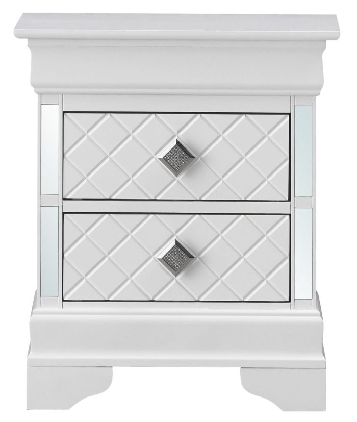 Verona - Accent Nightstand - Silver Champagne - Image 2