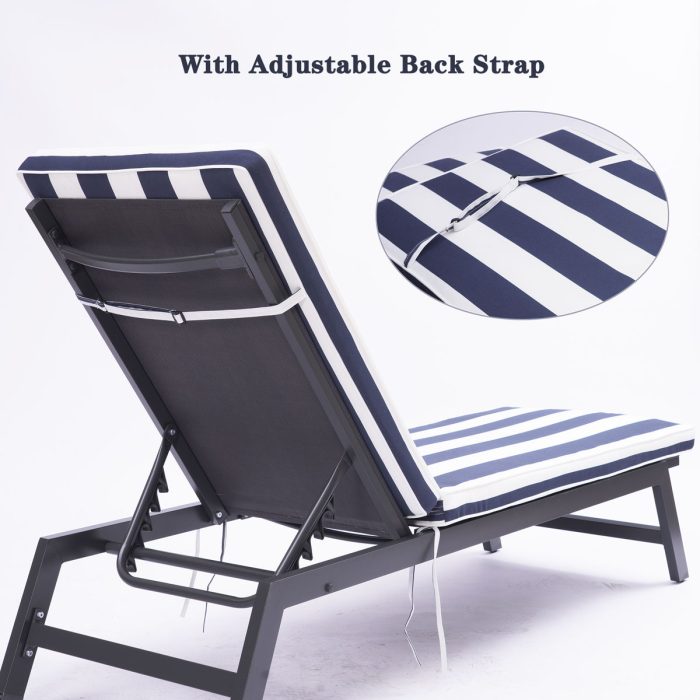 Outdoor Lounge Chair Cushion Replacement Patio Funiture Seat Cushion Chaise Lounge Cushion - Image 15