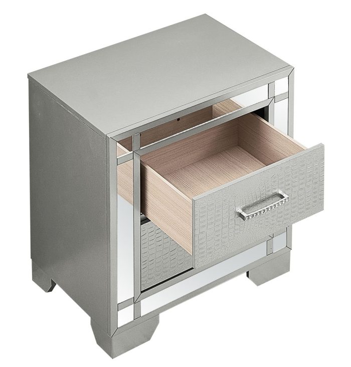 Madison - Nightstand - Silver Champagne - Image 4