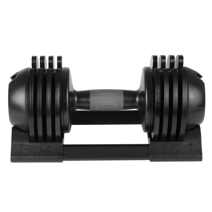 22Lbs Adjustable Dumbbell Steel And Plastic - Black - Image 4