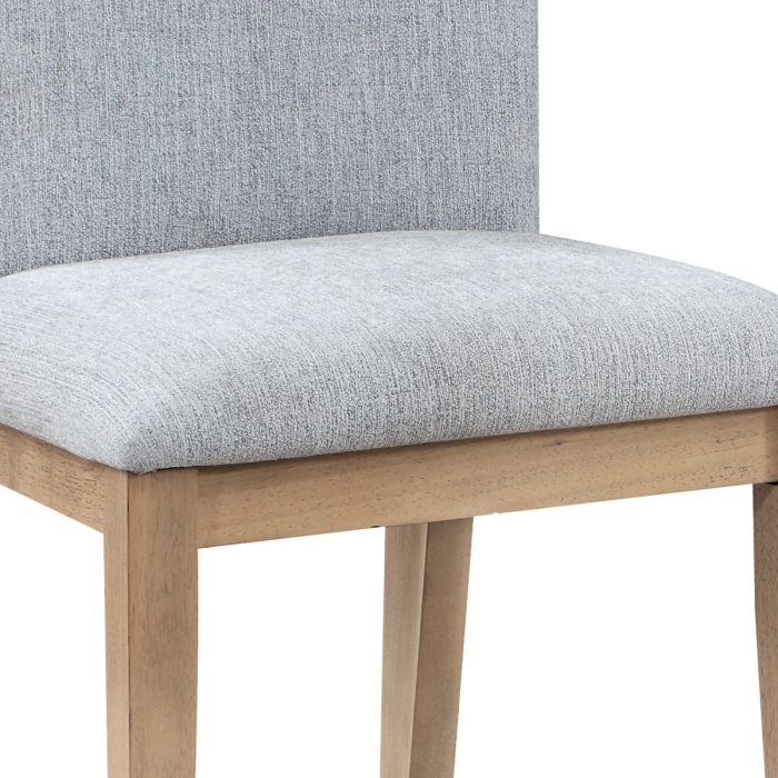 Caspian - Linen And Oak Finish Dining Chair (Set of 2) - Gray - Image 4