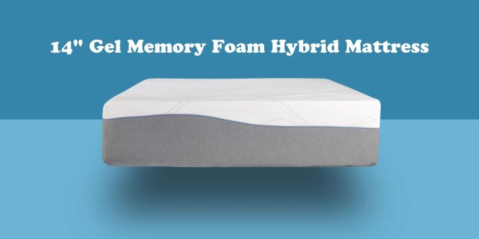 Kruger 14" Medium Cooling Gel Memory Edge Support Pocket Spring Removable Cover Hybrid Mattress - Image 2