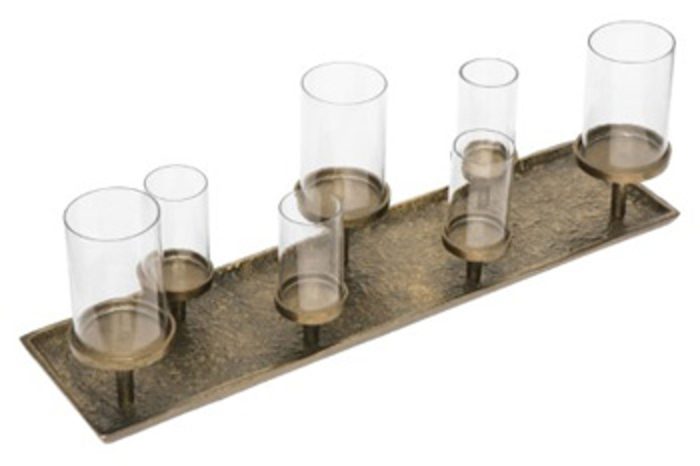 Wallmond - Antique Brass Finish - Candle Holder
