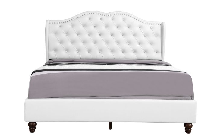 Upholstered Velvet Bed Transitional - Image 13