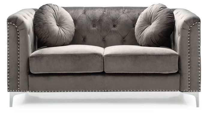 Stylish Sloped Arm Loveseat - Image 4