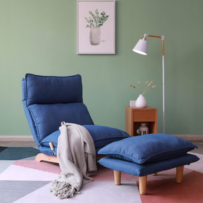 Single Lazy Sofa Chair Leisure Foldable Reclining Chair - Image 4
