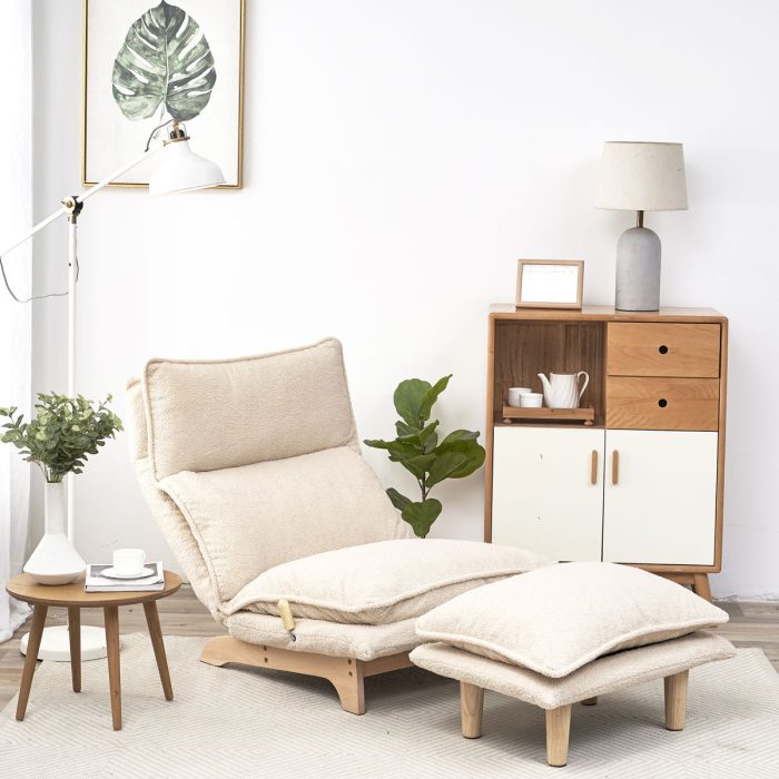 Single Lazy Sofa Chair Leisure Foldable Reclining Chair - Image 2
