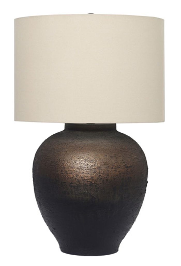 Newgerhard - Brown / Black - Metal Table Lamp
