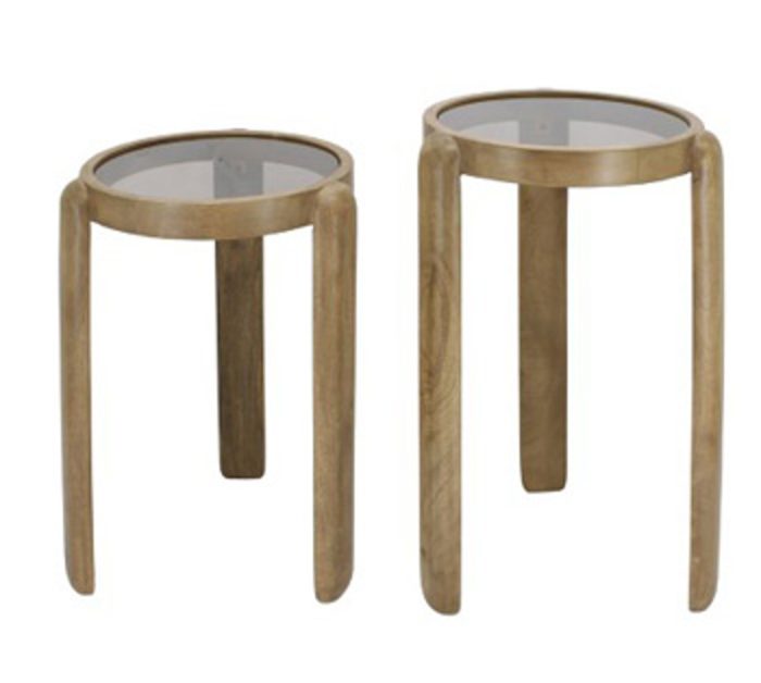 Jossor - Light Brown - Accent Table Set (Set of 2)