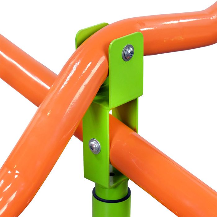 Xss004 Outdoor Playground Four Seats Seesaw For Kids 360 Degree Rotating Sturdy Plastic Seat Seesaw For Kids Seesaw For Kids Age 3+ - Green / Blue - Image 2
