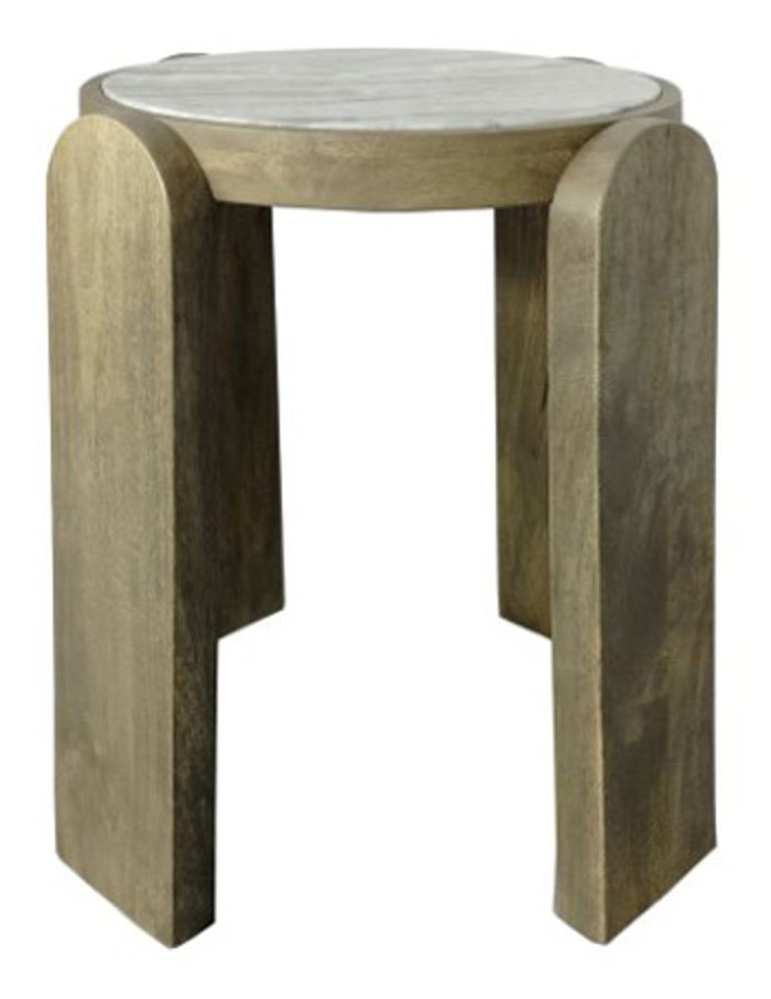 Gavrilley - Gray / White / Brown - Accent Table