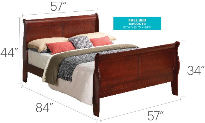 Panel Sleigh Bed - Image 24