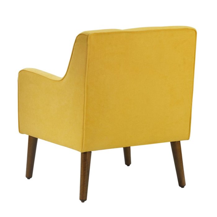 Ryder - Mid Century Modern Woven Fabric Tufted Armchair - Image 2