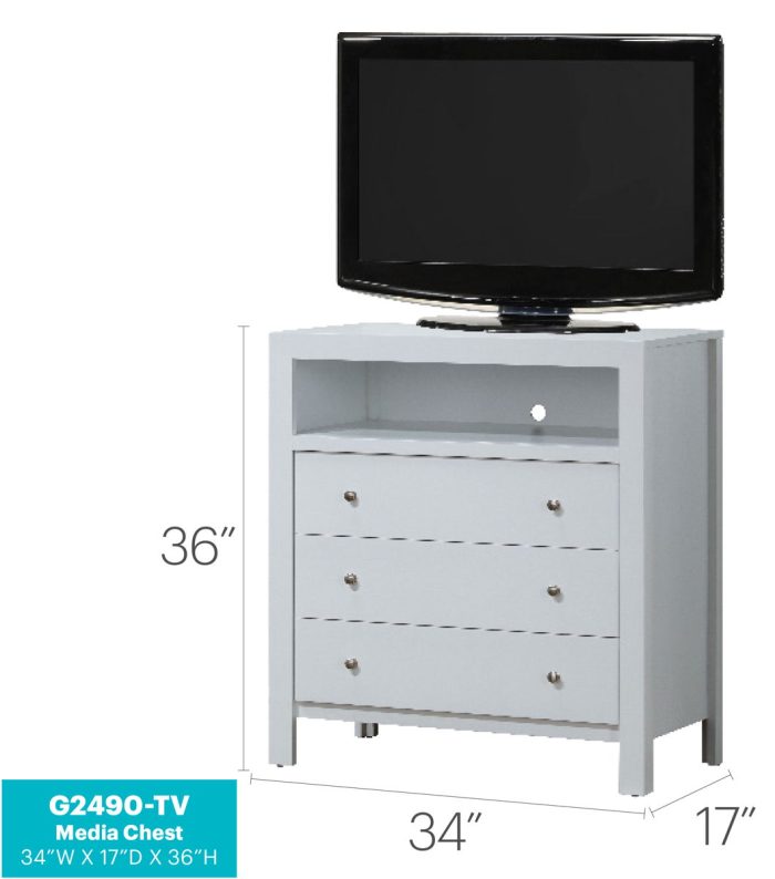 Elegant Transitional Media Chest - Image 6