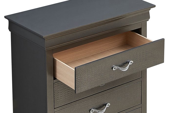Sleek Transitional Chest - Metal Black - Image 3