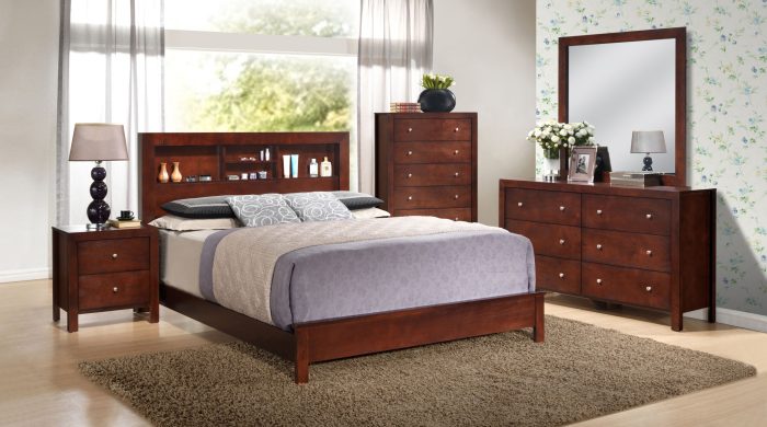 Bed With Transitional Design Stylish - Image 12