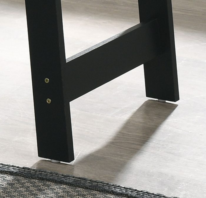 Kenzo - End Table With Faux Marble Top Finish - Black - Image 4