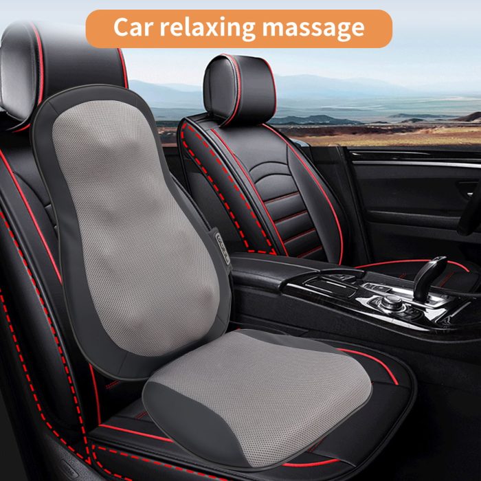 12 Massage Nodes, Full Set Massage Pad, Thai Massage Car Cushion - Gray - Image 3
