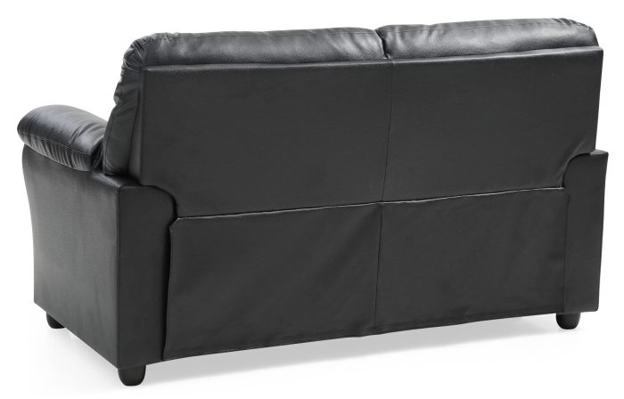 Chic Padded Love Seat For Modern Living - Black - Image 4