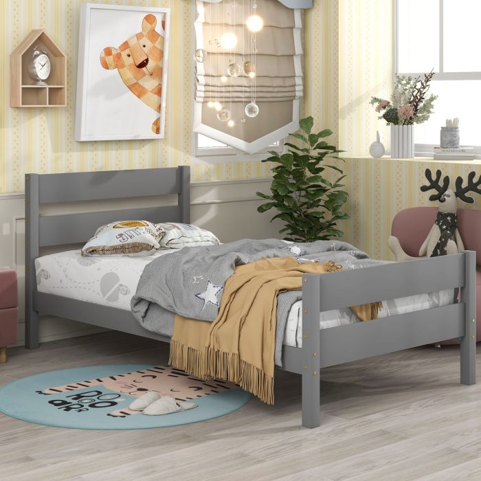 Bed With Headboard And Footboard - Image 6