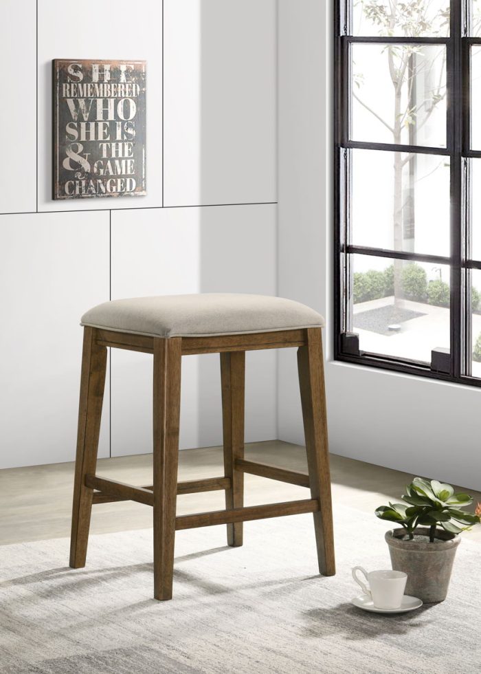 Sasha - 17" Counter Height Stool With Upholstered Seat - Image 3