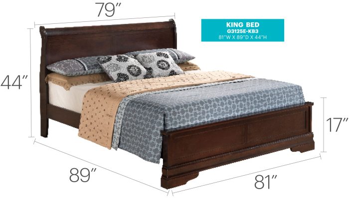 Sleigh Bed With Low Footboard - Image 19