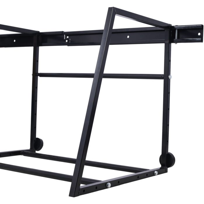 Heavy Duty Adjustable Garage Wall Multi-Tire Rack Storage - Black - Image 3