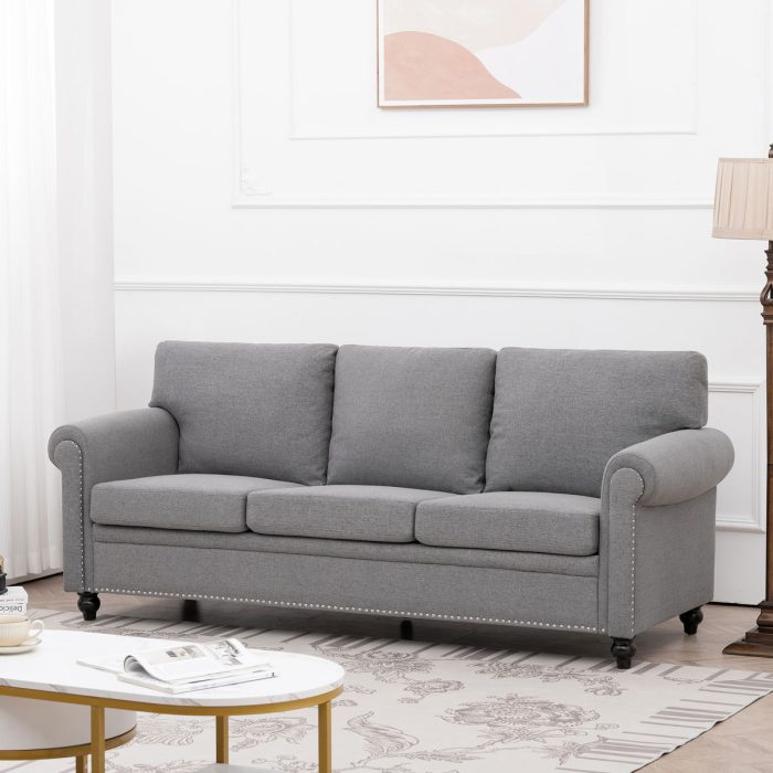 3 Seater Sofa - Gray - Image 3