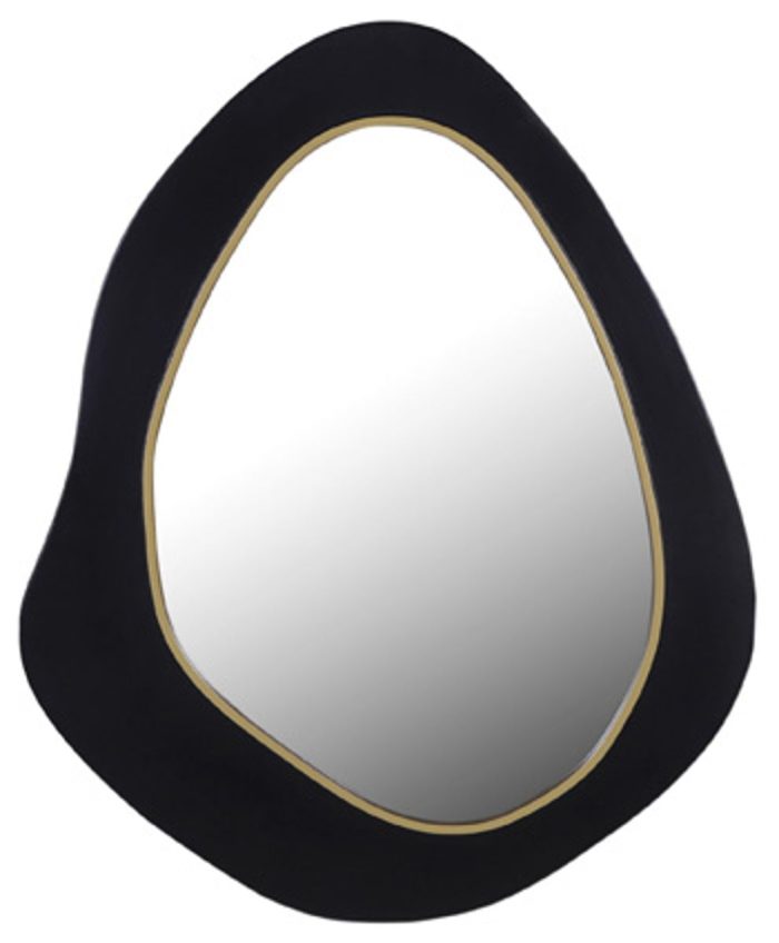Kierlock - Black / Gold Finish - Accent Mirror