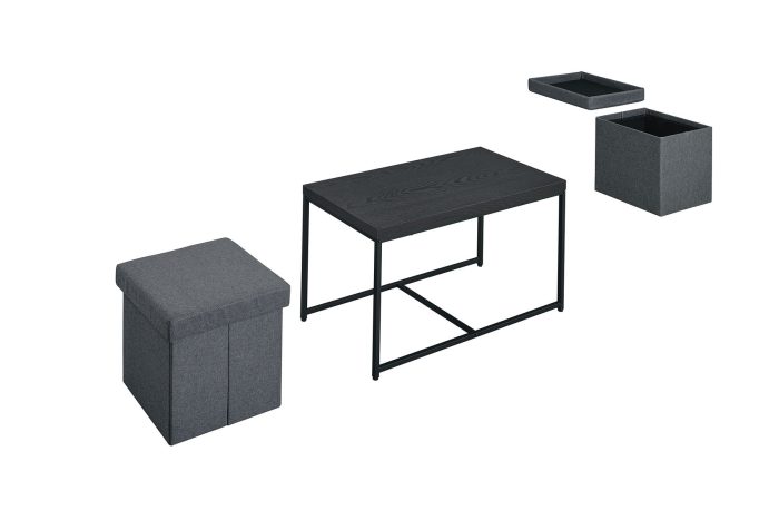 Murph - Wood Grain 3 Piece Coffee Table (Set of 3) - Image 2