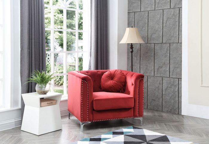 Contemporary Sloped Arm Chair - Image 2