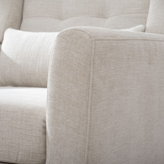 Modern Accent Chair Upholstered Foam Filled Living Room Chairs Comfy Reading Chair Mid-Century Modern Chair With Chenille Fabric Lounge Arm Chairs Armchair For Living Room Bedroom - Image 6