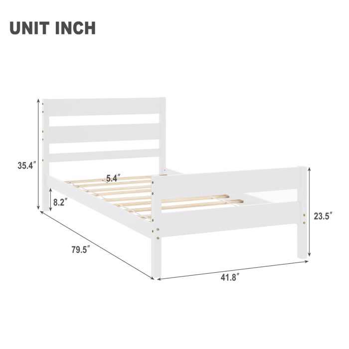 Bed With Headboard And Footboard - Image 3