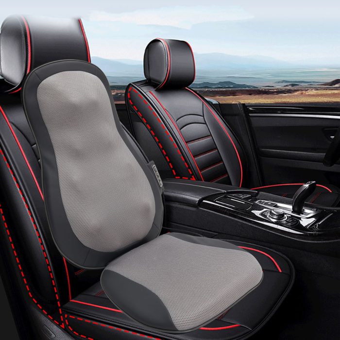 12 Massage Nodes, Full Set Massage Pad, Thai Massage Car Cushion - Gray - Image 4