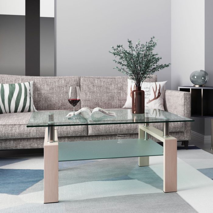 Rectangle Coffee Table, Modern Side Center Tables For Furniture - Image 5