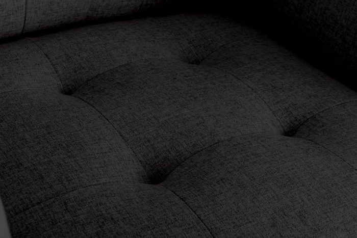 Victoria - Linen Fabric Armchair With Metal Legs, Side Pockets, And Pillow - Image 5