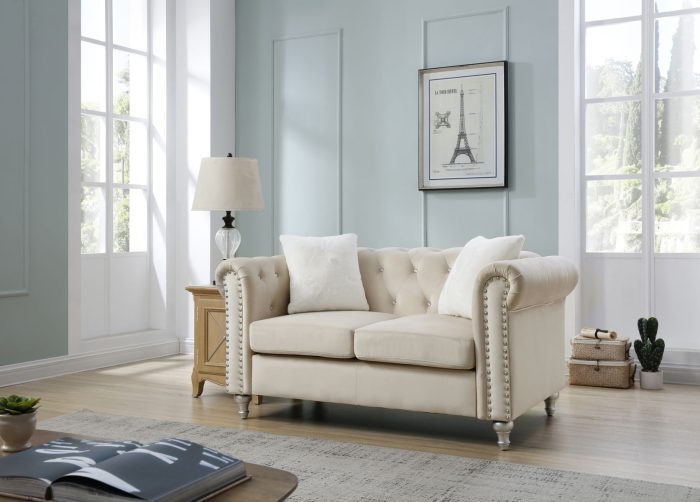 Stylish Contemporary Loveseat - Image 6
