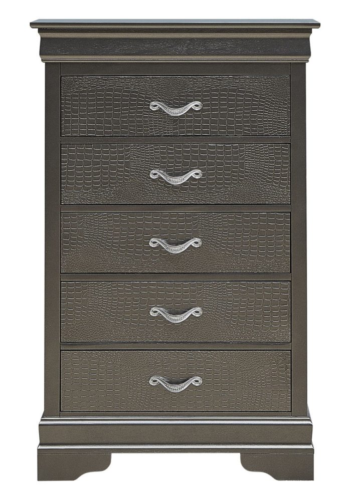 Sleek Transitional Chest - Metal Black - Image 4