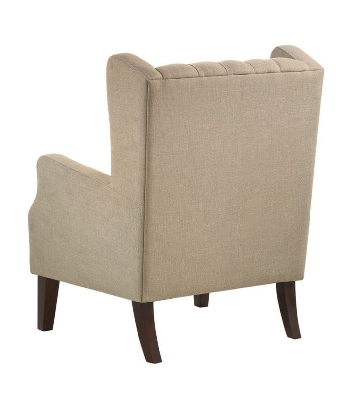 Irwin - Linen Button Tufted Wingback Chair - Image 6
